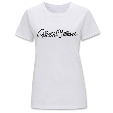 Tee blanc de la motion de Ladies Burner