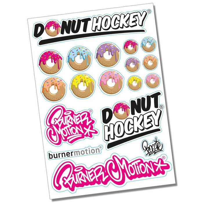 Donut Hockey sticker sheet