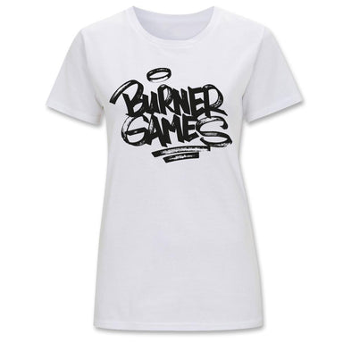 T-shirt Burner Games pour dames blanc